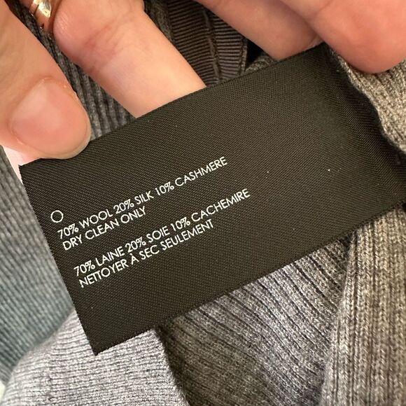 Club Monaco Wool Silk Cashmere Blend Ribbed Cardigan Sweater Size S - Picture 5 of 7